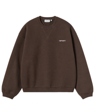 CARHARTT WIP Ebbert Sweat - Tobacco/White CARHARTT WIP Ebbert Sweat - Tobacco/White