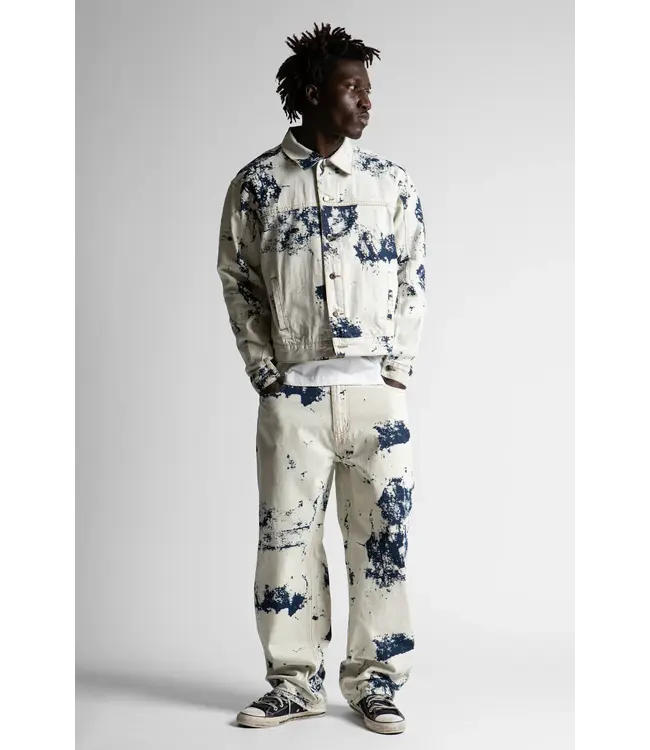 WASTED PARIS Bleached Manc Pant - Acid Washed Blue