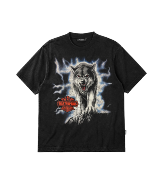 WASTED PARIS Howl T-Shirt - Faded Black