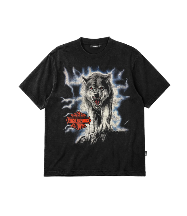 WASTED PARIS Howl T-Shirt - Faded Black