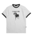 WASTED PARIS I Love My Dog Ringer Tee - White