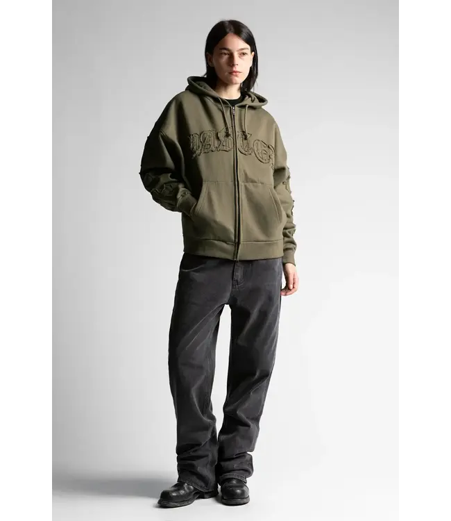 WASTED PARIS Ordo Zip Hoodie - Army Green