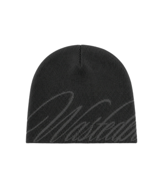 WASTED PARIS Script Brow Beanie - Old Black