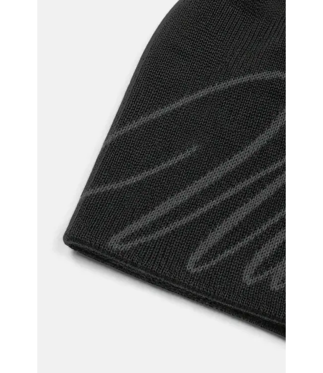 WASTED PARIS Script Brow Beanie - Old Black