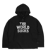 WASTED PARIS World Sucks Straight Zip Hoodie - Black