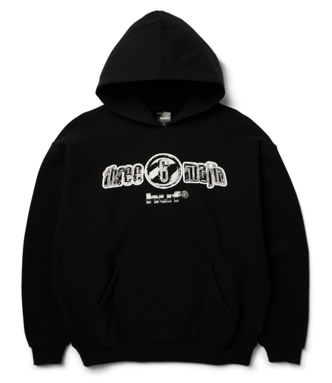 HUF Three 6 Mafia Heavyweight Hoodie - Black
