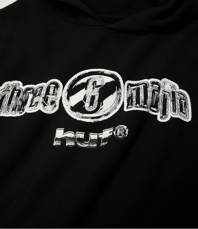 HUF Three 6 Mafia Heavyweight Hoodie - Black