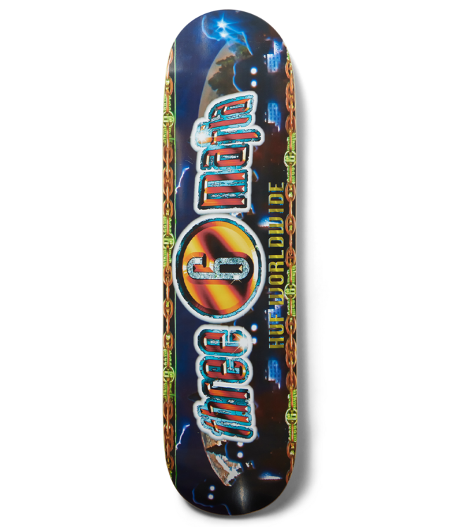 HUF Three 6 Mafia Skate Deck - Multi
