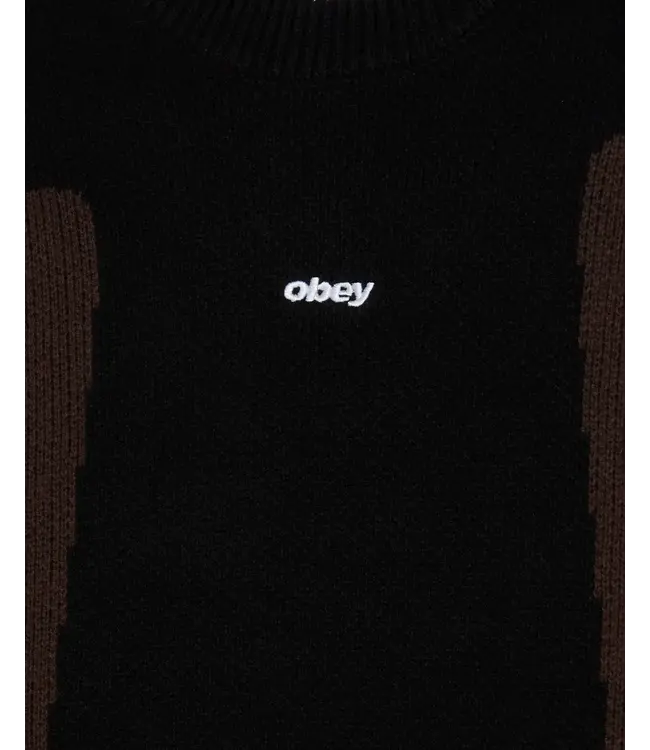 OBEY Obey Brann Sweater - Digital Black Multi