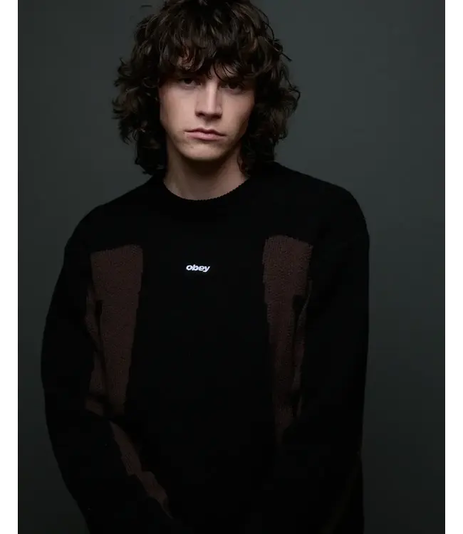 OBEY Obey Brann Sweater - Digital Black Multi