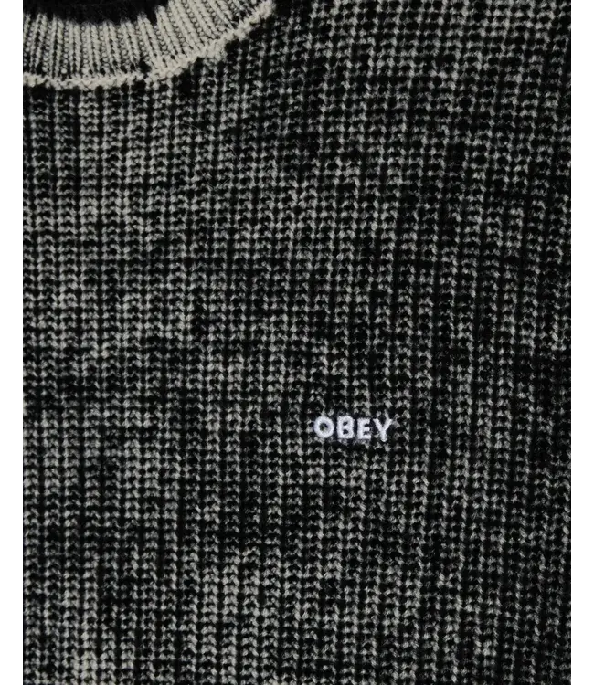 OBEY Obey Spray Effect Sweater - Dark Black M