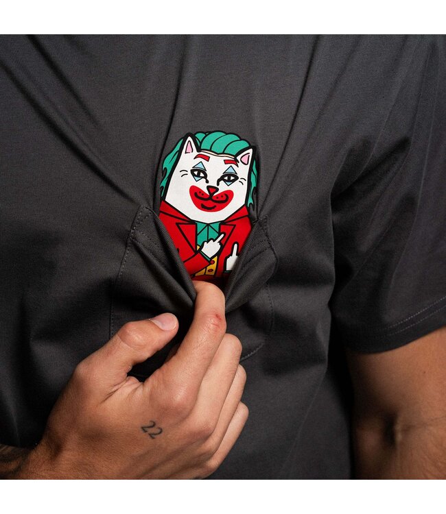 RIPNDIP Why So Nermal Pocket Tee - Charcoal