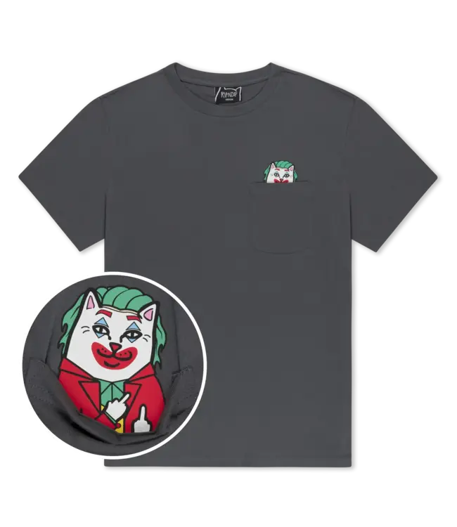 RIPNDIP Why So Nermal Pocket Tee - Charcoal