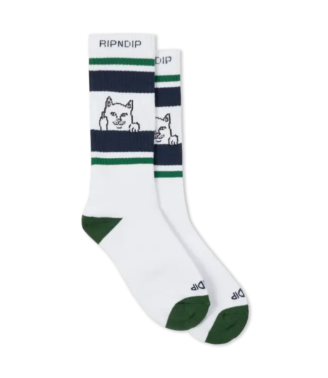 RIPNDIP Peeking Nermal Socks - Green/Slate