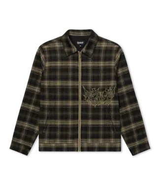 RIPNDIP Slater Hooded Work Jacket - Navy/Forest Plaid