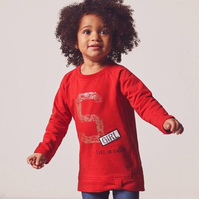 Name It Tuniek Nadges (true red)  - Mini Girls AUGSEPROODBLAUWMG