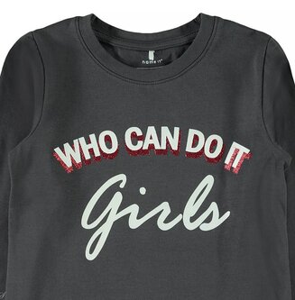 Longsleeve Fanny (asphalt) | Name it