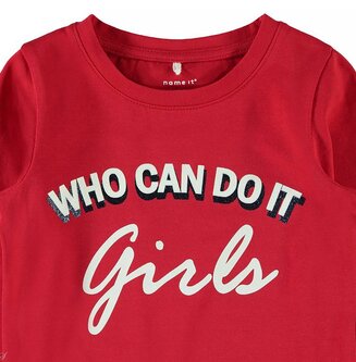 Longsleeve Fanny (true red) | Name it