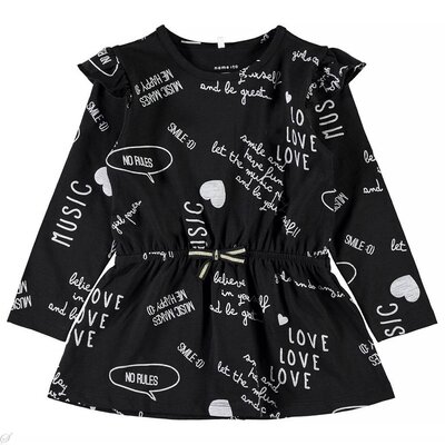 Name It Jurkje Foletter (black)  - Mini Girls AUGSEPBUBBLEGUMMG