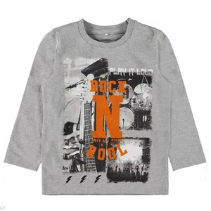 Name It Longsleeve Molban (grey melange)  | Name it