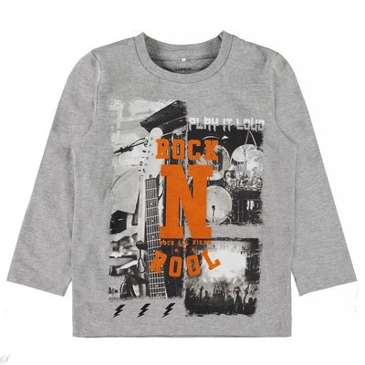 Name It Longsleeve Molban (grey melange)  - Mini Boys NIAW18ROODBLAUWMB