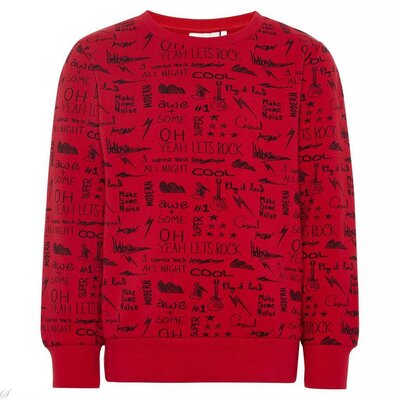 Name It Trui Mokke (jester red)  - Mini Boys NIAW18ZWARTWITMB