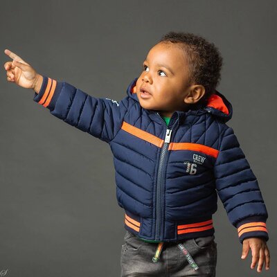 Quapi Winterjas Mike (navy)  - Mini Boy QAW18JASMB