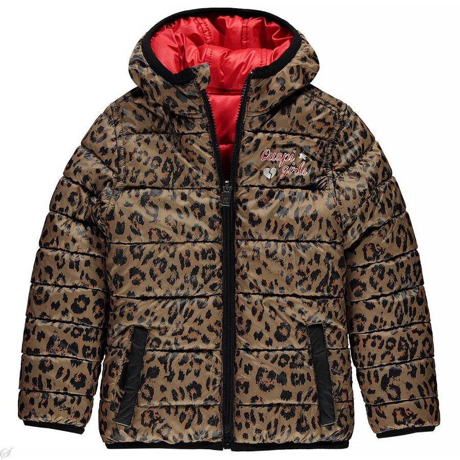 Quapi Winterjas Lotte (leopard diva red)  | Quapi