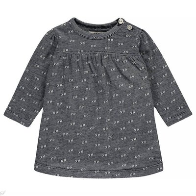 Imps&Elfs Jurkje (dusty blue jacquard)  - Girls IEAW18G