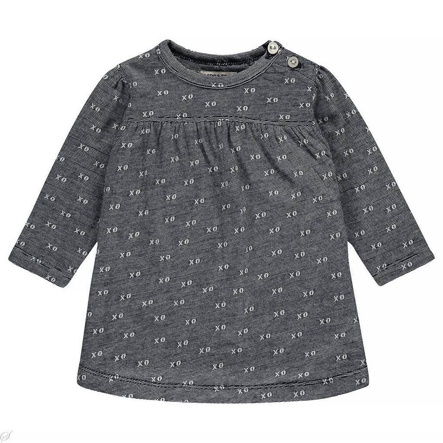 Imps&Elfs Jurkje (dusty blue jacquard)  | Imps & Elfs