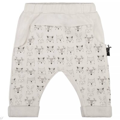 Zero2Three Broekje (white alyssum/print) - Unisex AW18Z2TZ