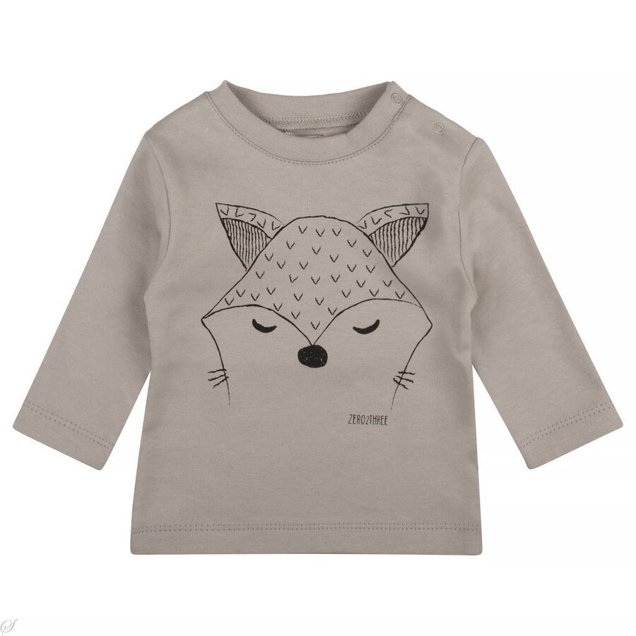 Zero2Three Longsleeve (silver cloud)  | Zero2three