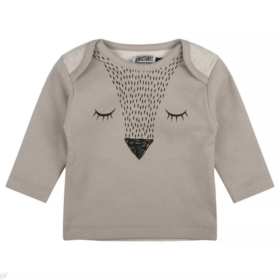 Zero2Three Longsleeve (silver cloud)  | Zero2three