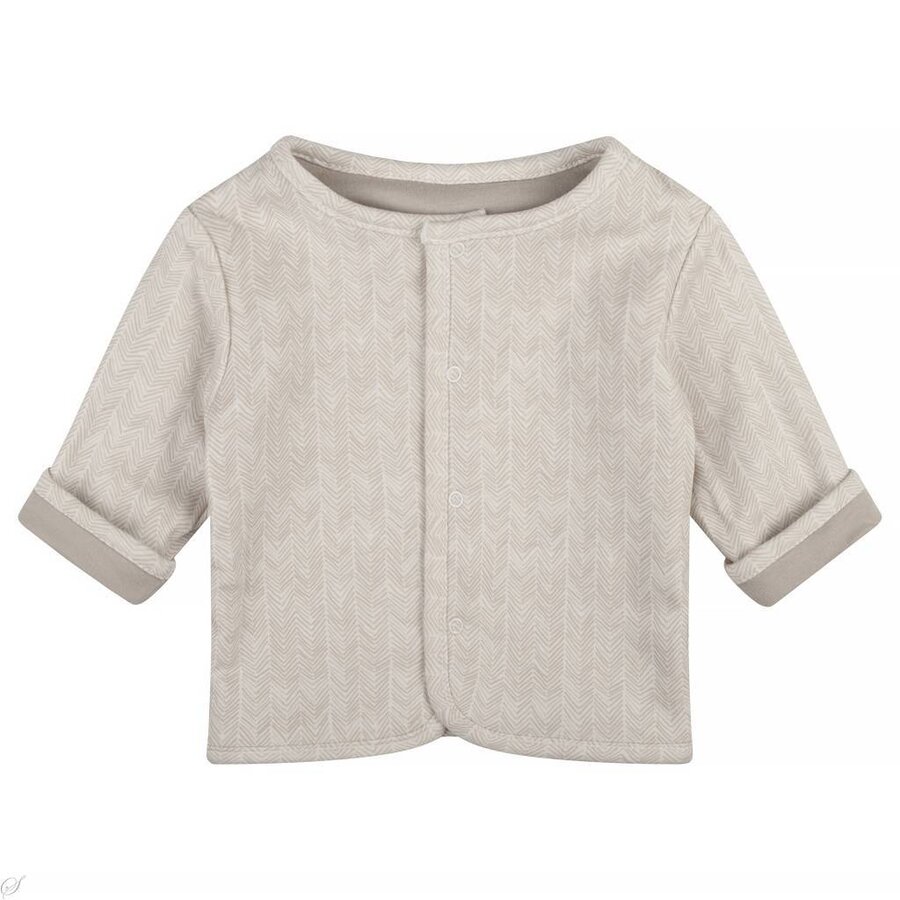 Zero2Three Vestje reversible (silver cloud/zigzag)  | Zero2three