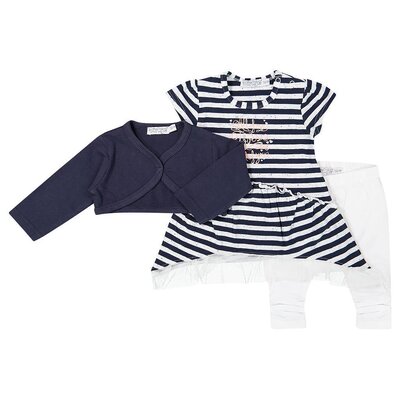 Dirkje Baby setje 3-delig All of Me (navy/white)