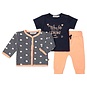 Dirkje Baby setje 3-delig Lemons (navy/peach)