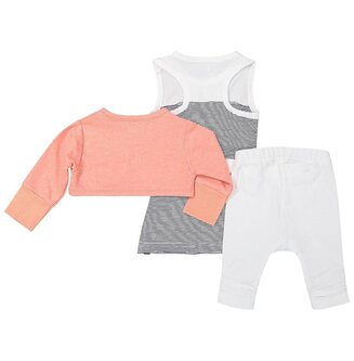 Baby setje 3-delig Time to Shine (peach/navy/white)