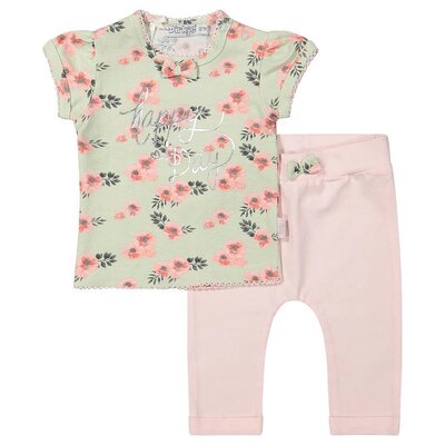 Dirkje Baby setje 2-delig Happy Day (mint/light pink)