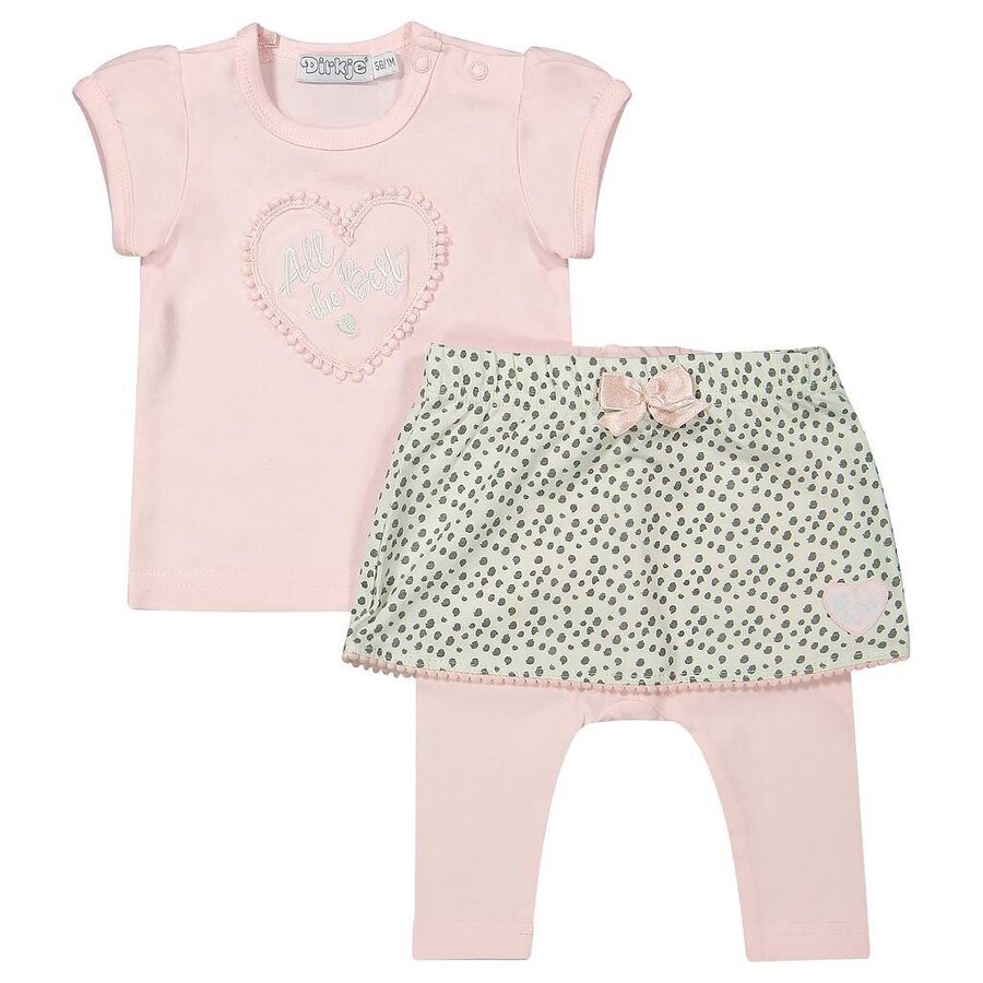 Dirkje Baby setje 2-delig All the Best (light pink/mint/grey)