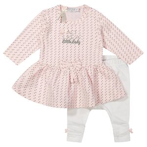 Dirkje Baby setje 2-delig Little Lady (light pink/white)