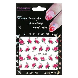 Waterdecal Bloem Fuchsia