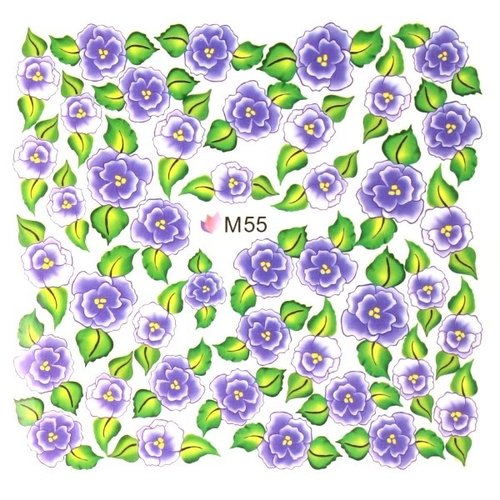 Waterdecal Flower Purple