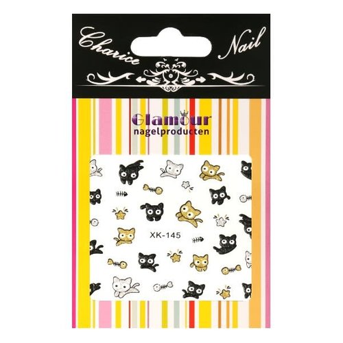 3D Sticker Glitter Kitten