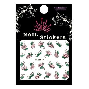 3D Sticker Glitter Flower