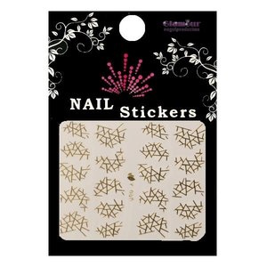 3D Sticker Gold Broken Glass