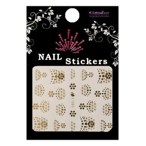 3D Sticker Gold Dots/Swirls