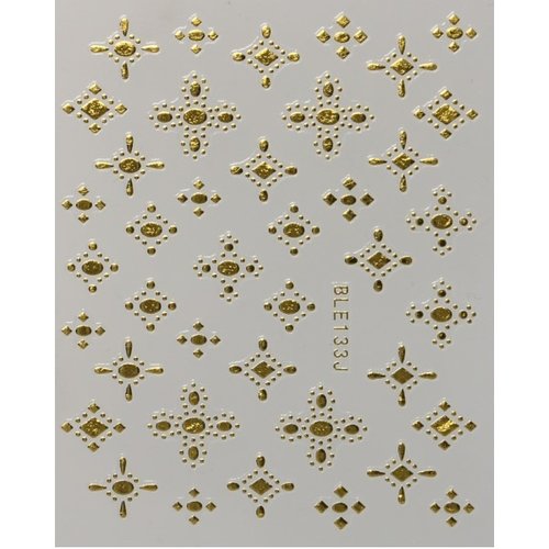 3D Sticker Cross Gold 1