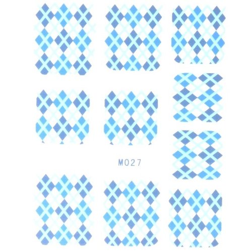 Waterdecal Diamond Blue