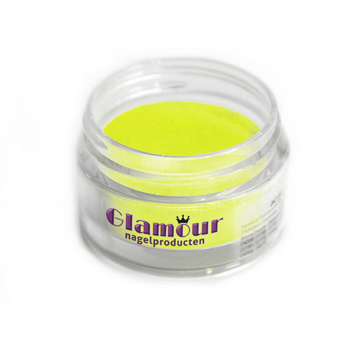 Acrylic Powder Neon Yellow Glitter
