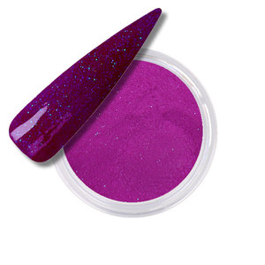 Polvo Acrílico Neon Purple Glitter